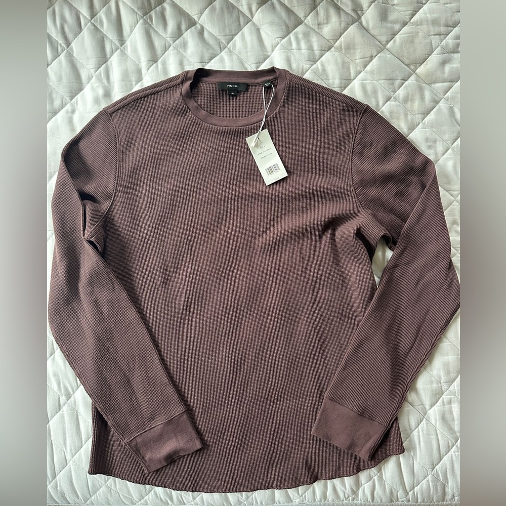 Waffle Pima Cotton Long-Sleeve T-Shirt